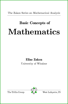 Basic concepts of mathematics Zakon E.